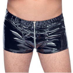Black Level Men Boxer Short VINYL ZIP Noir